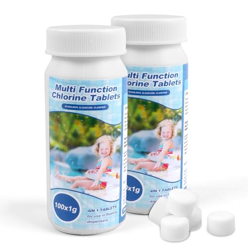 Pool Reinigungstabletten 200 Pcs, für Pool, Wassertank, Whirlpool，Spa (B)