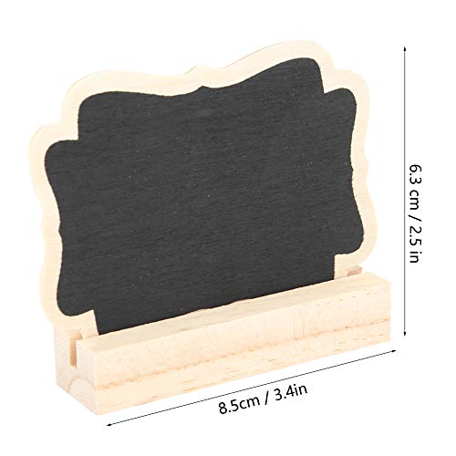 Mini pizarra de madera duradera con acabado natural elegante 5
