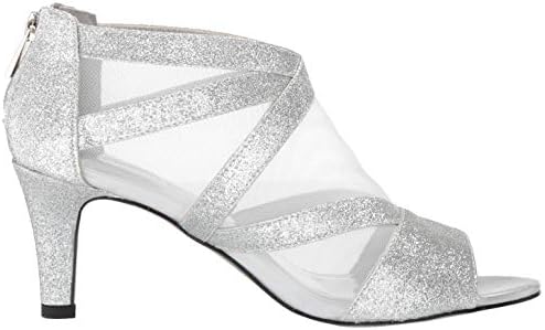 Easy Street Women's Dazzle Pump, Silver Glitter, 8.5 | Image 5