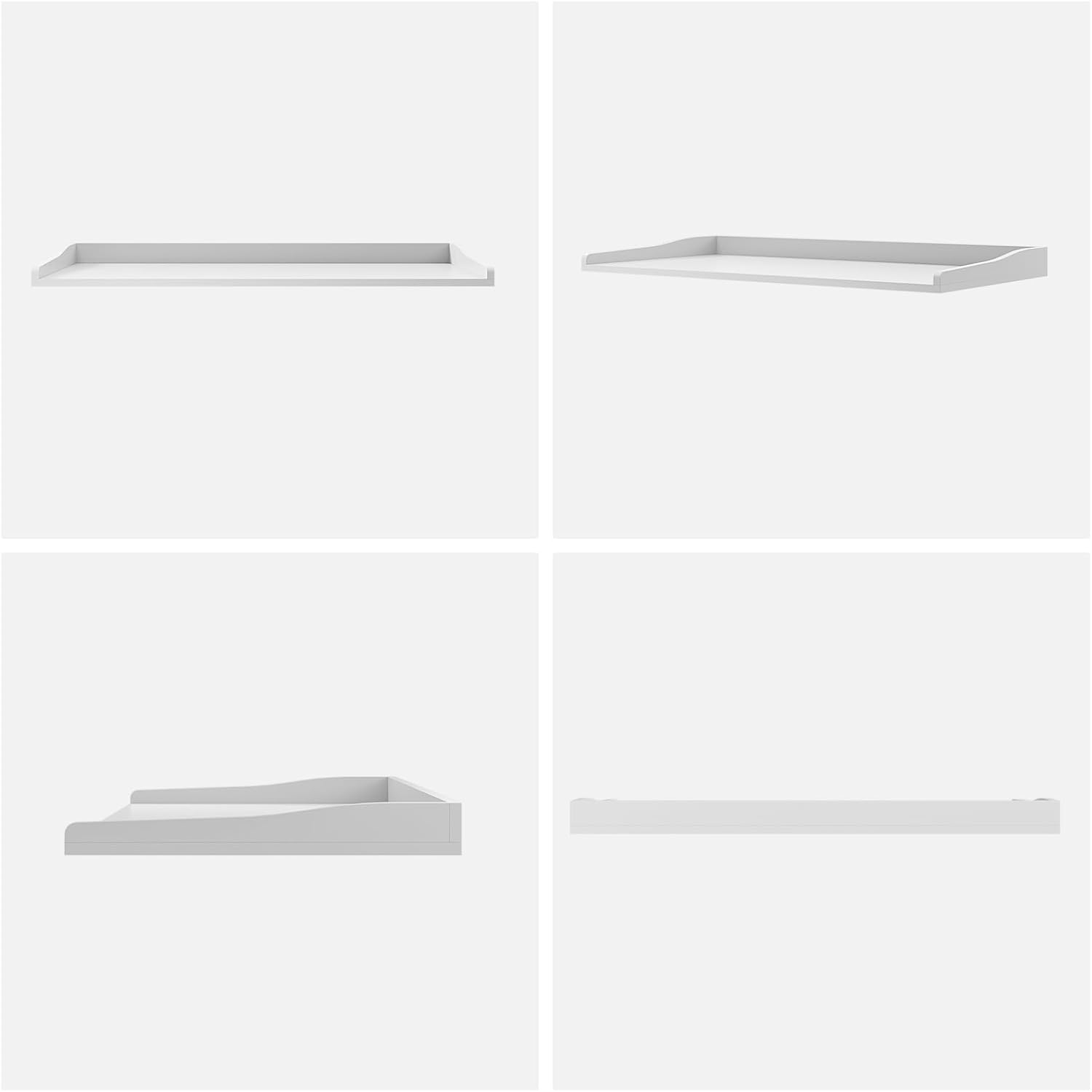 OAKHAM HOME Washer Dryer Countertop 54" W x 27.5"D Washer Dryer Topper with Non-Slip Pads Laundry Countertop for Laundry Room Organization and Storage, White