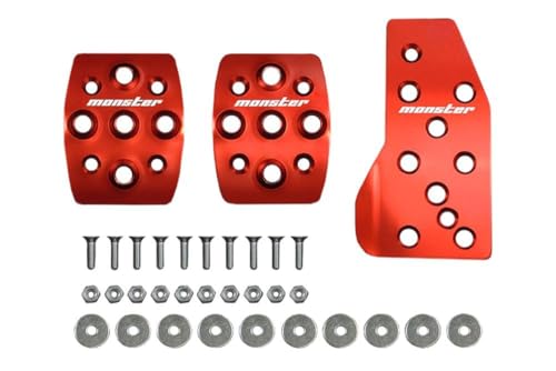 Amazon | MONSTER SPORT スポーツドライビングペダルカバー レッド