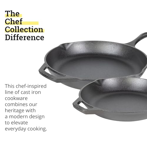 Image of Lodge Chef Collection 2pc Set (10 inch & 12 inch Skillet)