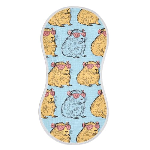 vvfelixl Colorful Water Rat Burp Cloths for Baby Boy Girls Baby Washcloths Burp Rags 1 Pack
