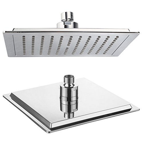 Razor Mega Size 9-inch Chrome Face Rainfall Shower Head (Square)