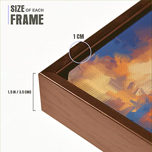 Image of Printelligent Luxury Wall Art Floating Frame Canvas Painting for living room (12 inch x 12 inch) A34