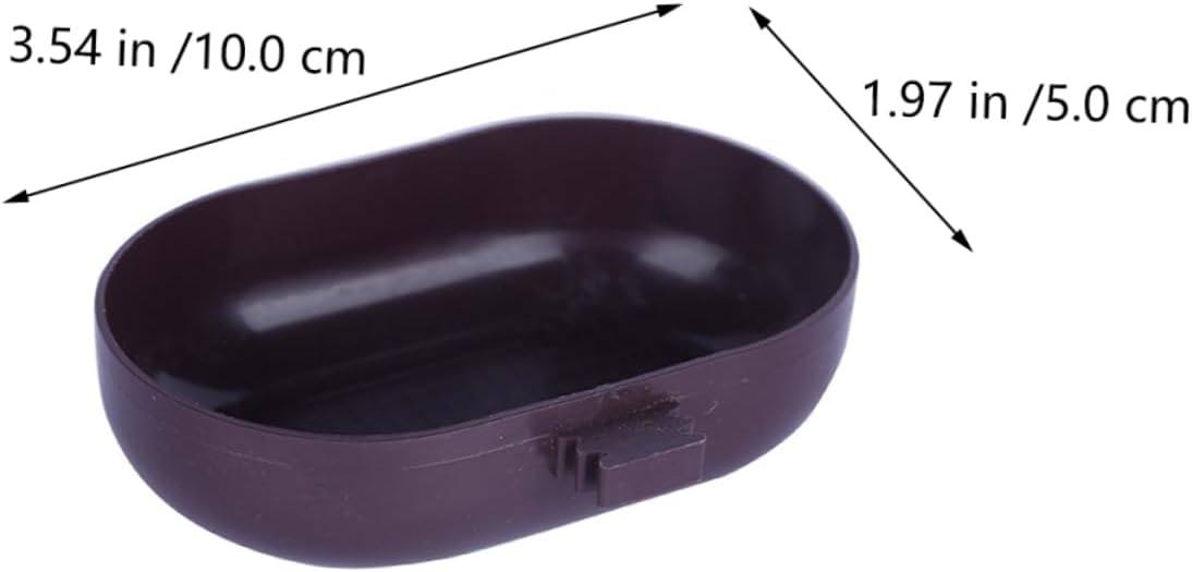 IMIKEYA 5Pcs Bird Bath Bowl Set - Plastic Hanging Bird Bath for Cage - Ideal Feeding Bowl & Bathing Accessory for Parakeets Cockatiels & Other Small Birds Random Color