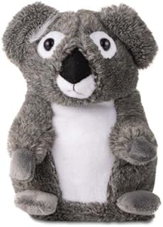 لعبة قطيفة من الكوالا الناطقة، رمادي داكن وابيض، حيوان محشو تفاعلي