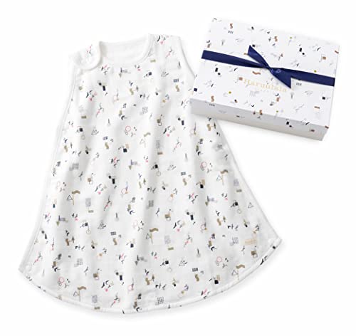 ハルウララ 出産祝い 女の子 男の子 スリーパー オーガニックコットン ベビーギフト 0歳~2歳 (スリーパー+ギフトボックス) 風にのって