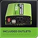 Greenworks 40V 300W Cordless Power Inverter, Sine Wave Inverter with 2 USB Ports and AC Port, IV40A00
