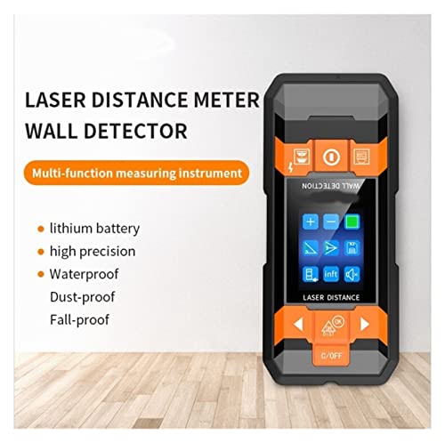 Metaaldetector Metalen bedrading Detector Laser RangeFinder Wall Scanner Draad en Kabel Metalen Stud Hout Detector Voor volwassen kind (Color : Black, Size : 2101C) - Image 6