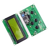 lcd 4x20 2004a El módulo LCD de caracteres IIC I2C 20x4 equipado con control de retroiluminación puede ser controlado por saltadores o por programas