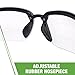 Radians® Crossfire® ES5 Bifocal Safety Eyewear - Unisex - Pearl Gray Frame - Clear Lens - 1.5 Diopter