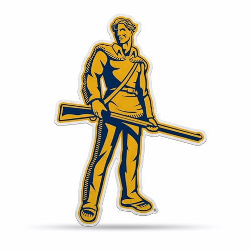 Rico Industries NCAA West Virginia Mountaineers Mascot Shape Cut Pennant - Home and Living Room Décor - Soft Felt EZ to Hang