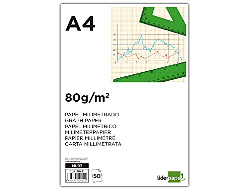 Liderpapel ML97 – Block Millimeterpapier kopfgeleimt
