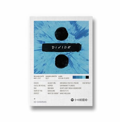Image of Ed Sheeran Music Poster 13x19 Inch Unframed | 300 GSM Matte Board Paper with Peel & Stick Tape Included | Pop Singer Wall Art | Posters for Wall | Home Decor | Wall Decor Items | Room Decoration Items