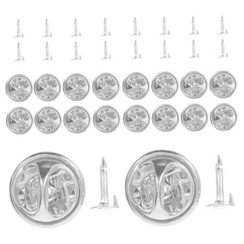 OSALADI 50Pcs Enamel Pin Backs with Clutch Safety Backs for Brooches Tie Tack and DIY Accessories Durable Design for Crafts and Fashion Items