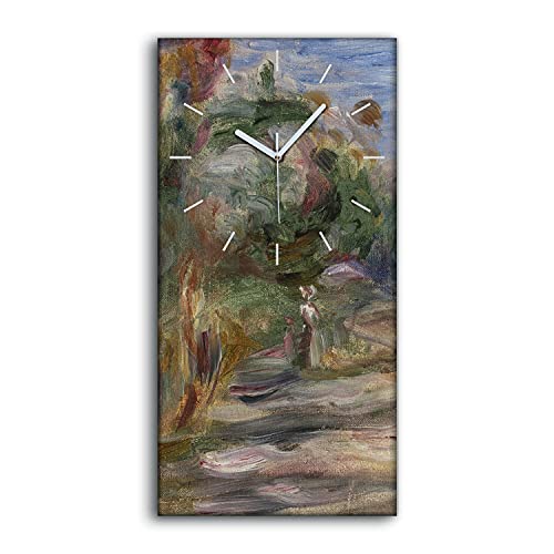 Horloge sur Toile Art Mural Abstrait de Qualité avec Mains Blanches