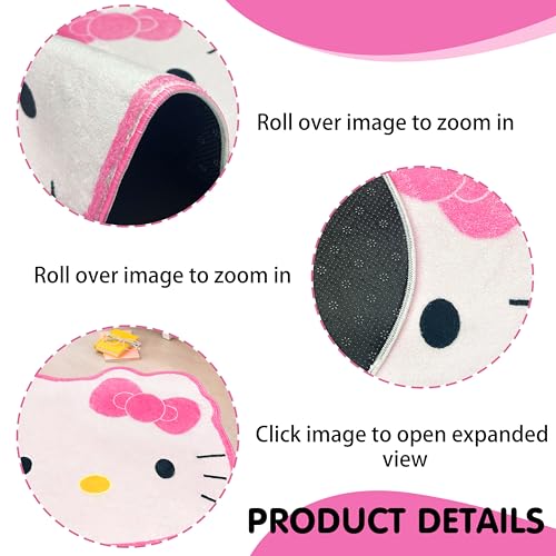 Tapete decorativo suave diseño Kitty para dormitorio miniatura 6