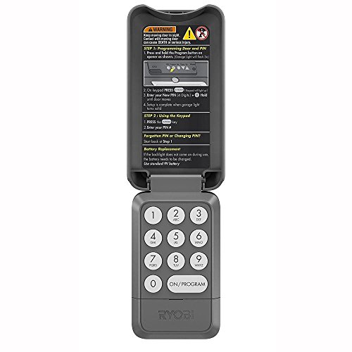 Teclado para garaje Ryobi GDA300 exterior que resiste lluvia y evita robos de llaves