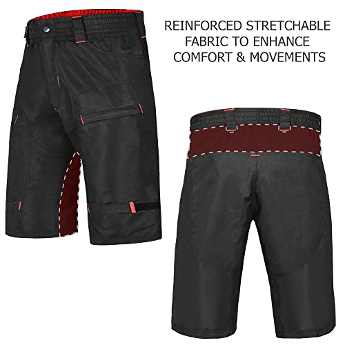 Image of The Single Tracker-Mountain Bike Cargo Shorts Antibacterial G-tex Padded Undershorts
