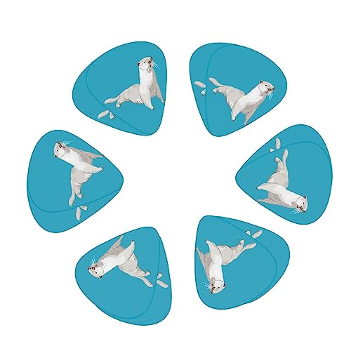 Otter Lot de 12 médiators tendance et durables dans une boîte pour ukulélé guitare électrique basse - Les Beatles, Paul McCartney, John Lennon, RIngo Starr, George Harrison Otter Lot de 12 médiators tendance et durables dans une boîte pour ukulélé guitare électrique basse – Image 3