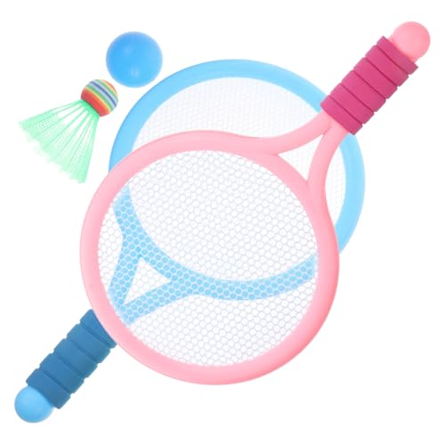 Sosoport 1 Juego Juego de Raqueta de bádminton Raquetas de bádminton Reutilizables Raquetas de Tenis Raqueta de bádminton para de Tenis de polivinilo Color Aleatorio
