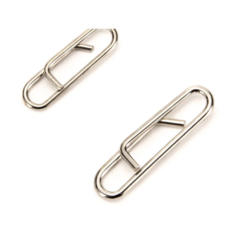 100 pcs Conectores de Gancho de Acero Inoxidable 15mm y 23mm miniatura 7