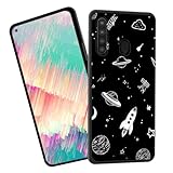 EFGWSDER for Galaxy A11 Case,Slim Shockproof TPU Soft Rubber Silicone Cover Phone Case for Samsung Galaxy A11,Space Rocket Art
