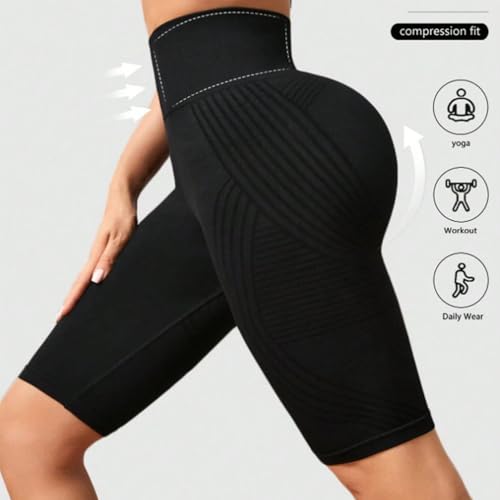 Leggings Short 3D Cellulite Leggings Original, High Waisted Butt Lifting Push-Up Sculpting Yoga Pants2