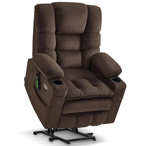MCombo Triple Motor Power Lift Recliner Chair with Massage and Dual Heating, Adjustable Headrest for...