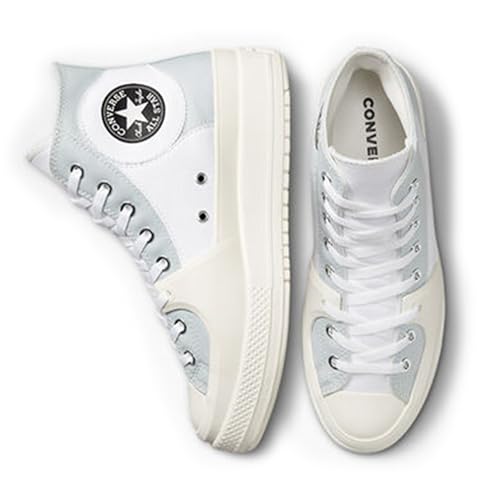 Image of Converse Men Chuck Taylor All Star Construct Colourblocked White Canvas Sneakers