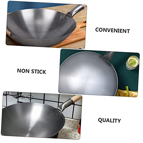 Cabilock Wok de acero con mango de madera y recubrimiento antiadherente miniatura 2
