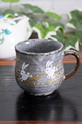 和座の蔵 おしゃれ コーヒーマグ 九谷焼 マグカップ はねうさぎ 陶器 高級 ブランド 食器 日本製 誕生日プレゼント 還暦祝い 古希祝い 喜寿祝い 米寿祝い ギフト