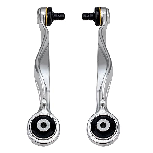 Image of Detroit Axle - Front Upper Lower Control Arms Kit for Audi A8 A6 Quattro S8 S4 Volkswagen Passat, Upper Rearward and Lower Forward & Rearward Control Arms with Ball Joint Assembly