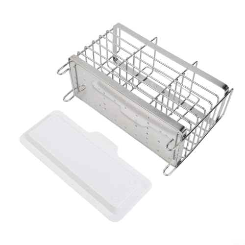 NEIQIUWING Soporte universal para cubiertos de cocina, montaje en pared o función de soporte, escurridor para tenedores, cucharas, palillos, estante de secado inoxidable con bandeja extraíble (3