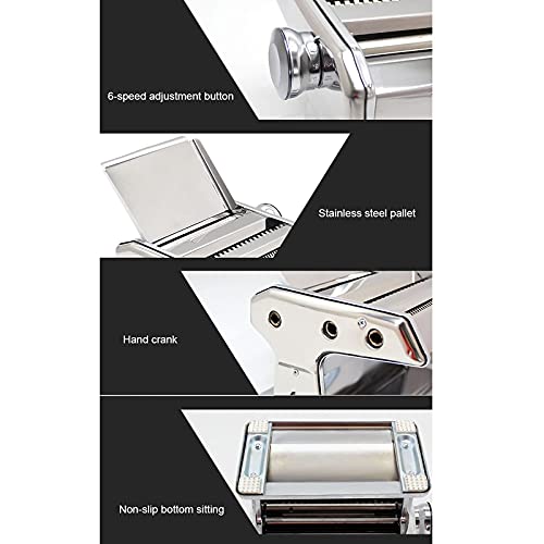 FACAZ Nudelmaschine, Nudelmaschine, Nudelroller, Nudelmaschine, Teigschneider für hausgemachte Spaghetti und Ravioli… – Bild 3
