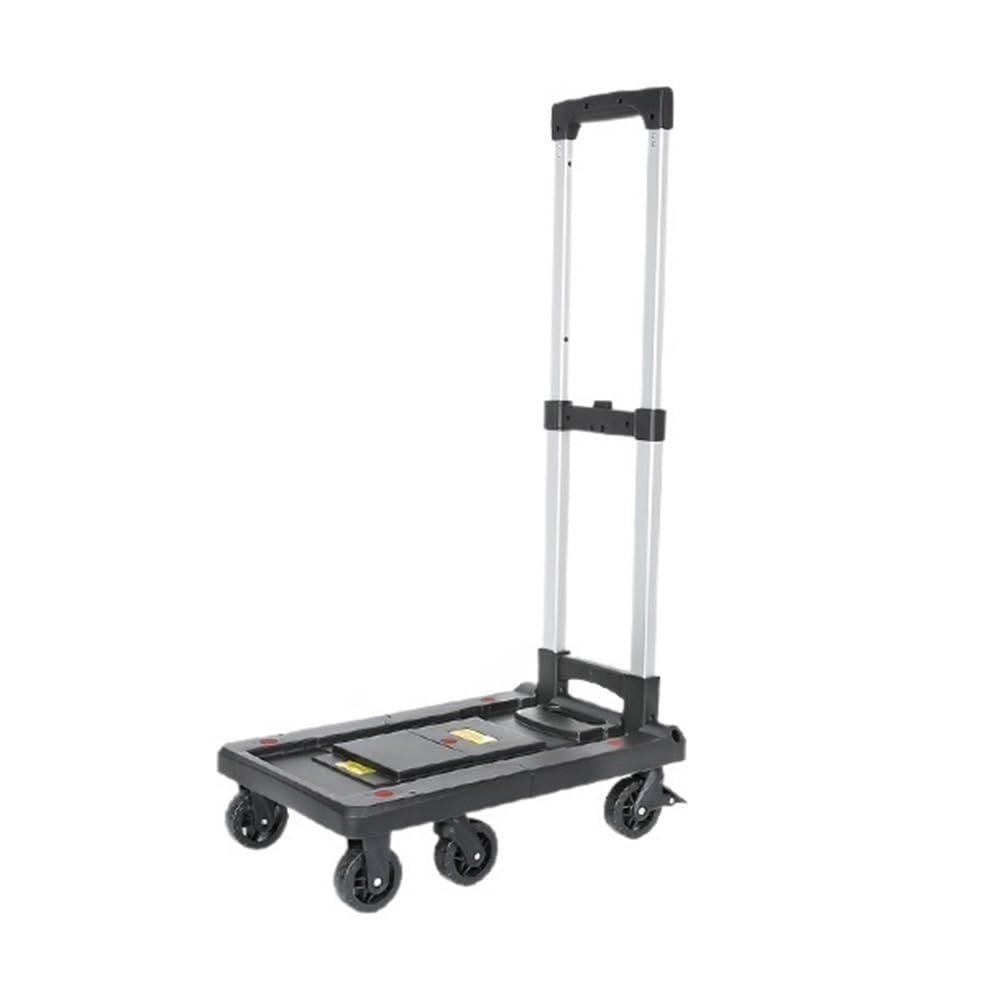Carrello portatile pieghevole per carichi pesanti – bagaglio compatto e carretto da carico per viaggi e uso domestico