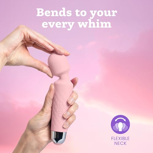 Image of Oliver James Wand Vibrator Sex Toy - 20 Patterns 8 Speeds Long Battery Life | Discreet Adult Toy Vibrating Dildo 6 Hour Battery Life Waterproof USB Rechargeable G Spot Vibrator for Deep Intense Pleasure