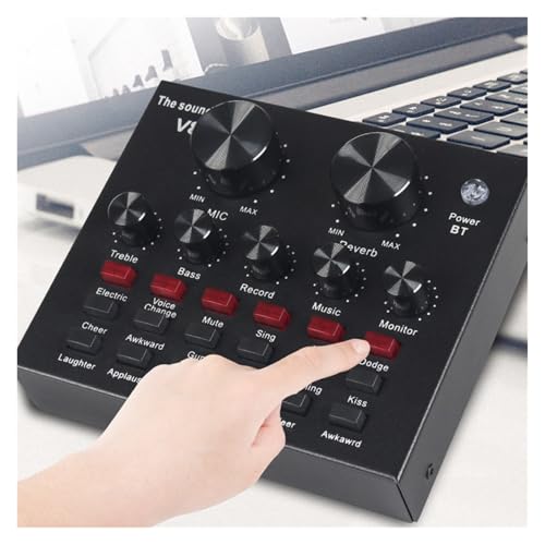 Conjunto de micrófono capacitivo for transmisión en, mezclador de sonido, equipo de DJ for grabación de música,Claridad de sonido excepcional