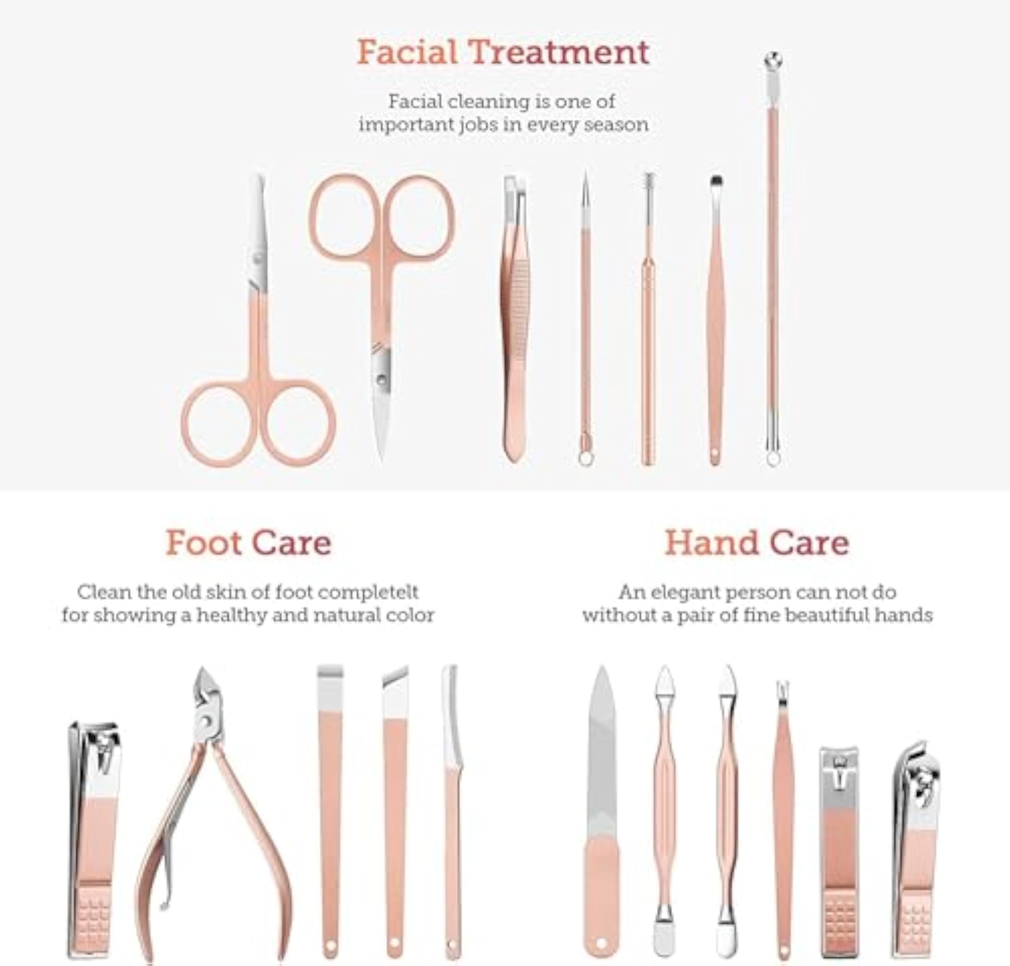 18-in-1 Stainless Steel Professional Manicure Set
