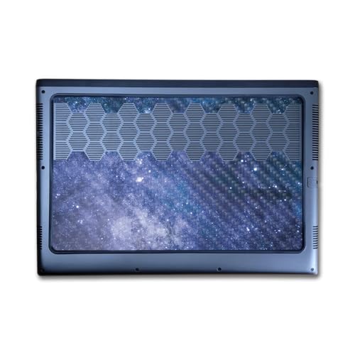 Image of Carbon Fiber Laptop Skin Compatible with Alienware M16 R2 (2024) - Blue Stars - Premium 3M Vinyl Protective Wrap Decal Cover - Easy to Apply | Crafted in The USA by MightySkins