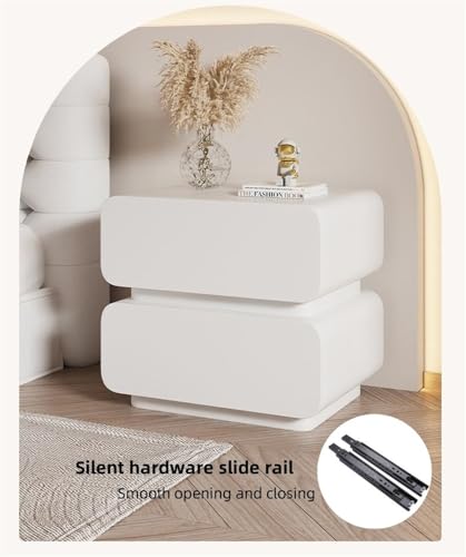 Table de Chevet pour Chambre Encombrée - Solution Rangement 2 Tiroirs