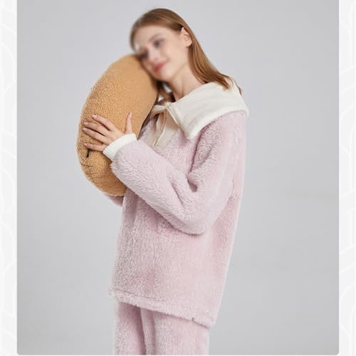 Pyjama en velours corail d'une douceur exceptionnelle et chaude - 2