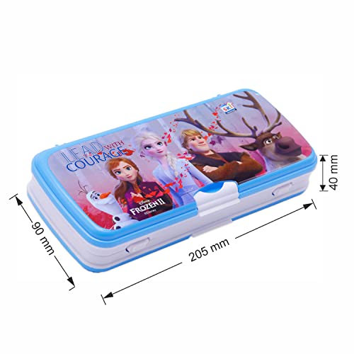 Image of SKi Homeware Xylo Pencil Box with White Board and Marker (Frozen Courage) with Free Stationery, Ideal for Party Favours and Gifting for School Going Kids