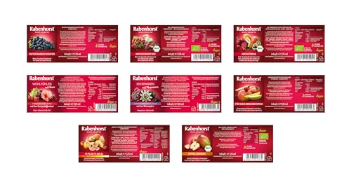 Rabenhorst Probierpaket Mini, 8 Sorten à 3 Flaschen (24 x 125 ml), 3 l (24er Pack)