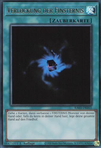 Verlockung der Finsternis (V.2) RA03-DE055 Ultra Rare Deutsch Boosterfrisch 1. Auflage - Quarter Century Bonanza - mit ReCollectibles-Versandschutz - für Yu-Gi-Oh!