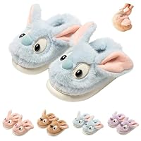 Boys Girls Slip-On Slippers Cute Koala Cartoon Pattern Fuzzy House Slippers Winter Warm Plush Anti-Slip Shoes Soft Comfy Memory Foam Home Shoes Indoor Outdoor Sky Blue