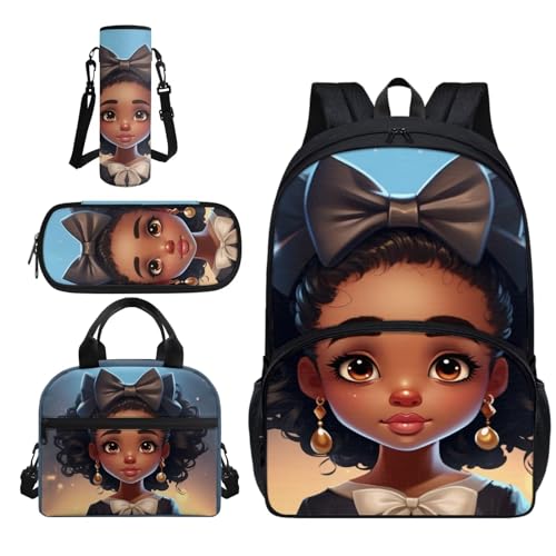Black Magic Girl School Backpacks for Girls 10-12 Elementary Primary Middle School Bags for Teens Childs Bookbags Cute Book Bags Gifts Mochilas para Niñas de 6 7 8 9 10 Años