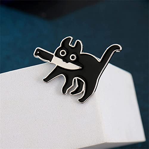 Alfinete de lapela esmaltado para gatos, alfinetes de gato engraçados e fofos para roupas, mochila,