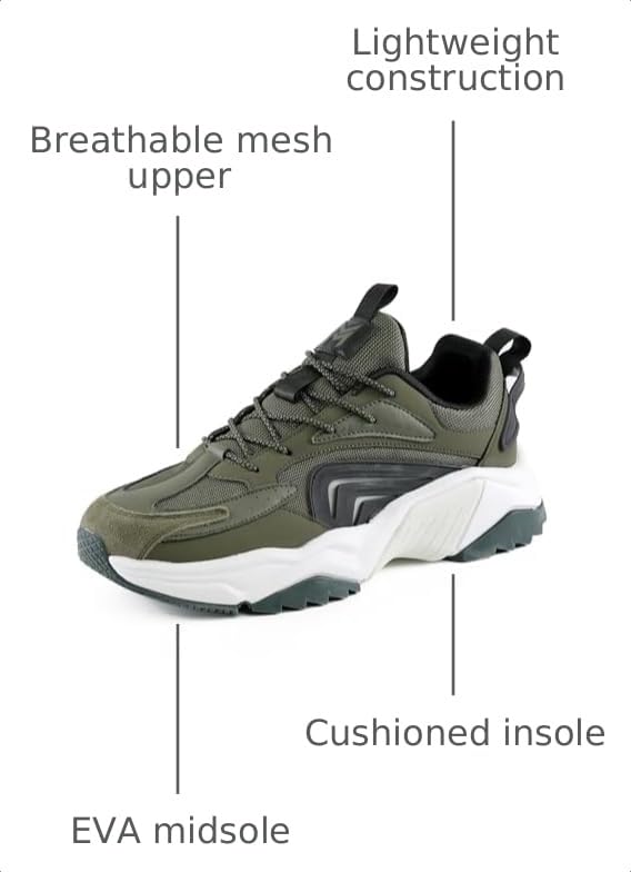 Image of Mazino Oasis Fashion Chunky Sneakers for Men -Men's Athleisure Casual Shoes